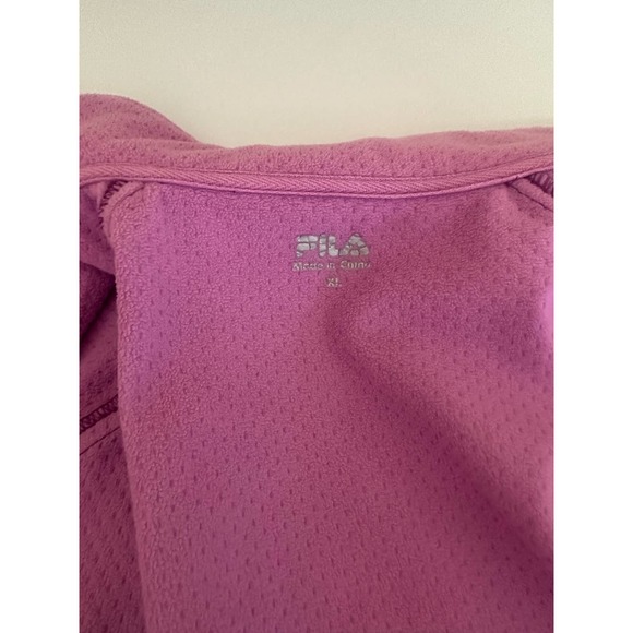 Fila Women XL Berry Pink Lavender Sports Athletic coat Jacket workout gym run - Picture 6 of 9